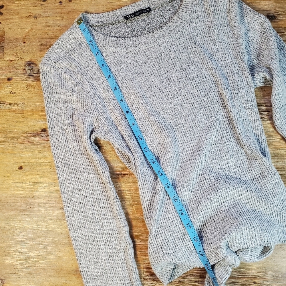 ZARA soft tie back sweater M - Picture 5 of 8